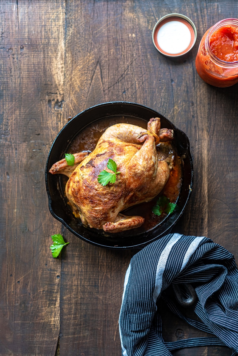 Poulet rôti fermier