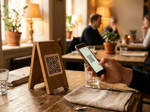 QR code vor Ort