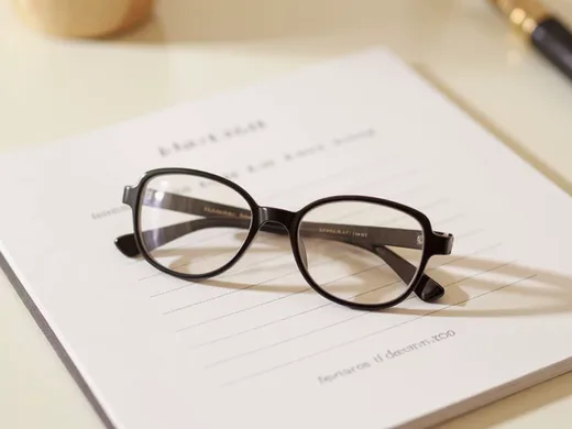 Lunettes pos&eacute;es sur un agenda de rendez-vous